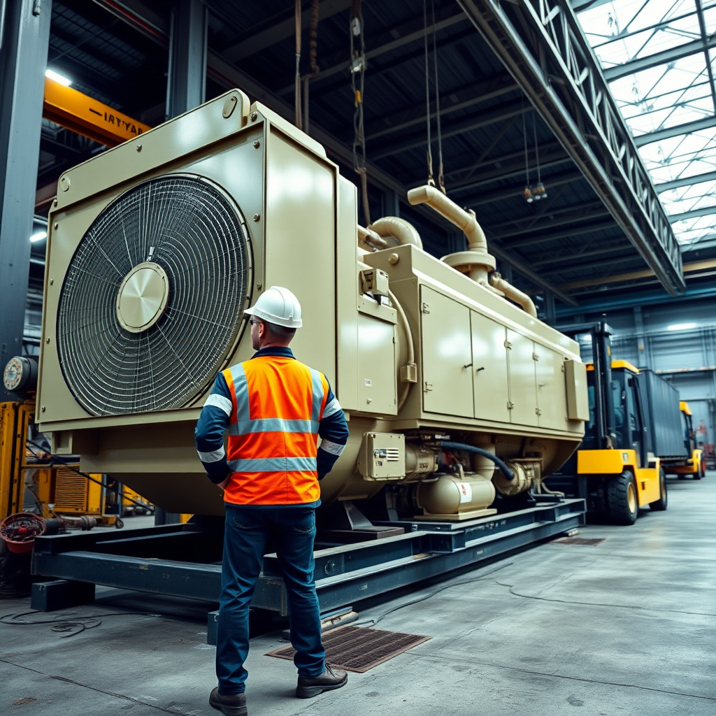 Office space with modern illumination