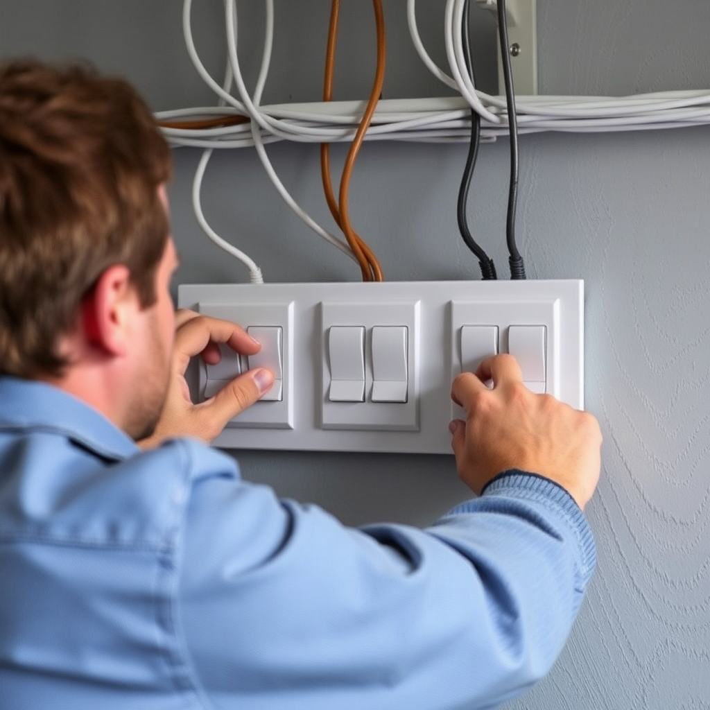 Technician ensuring high-quality service