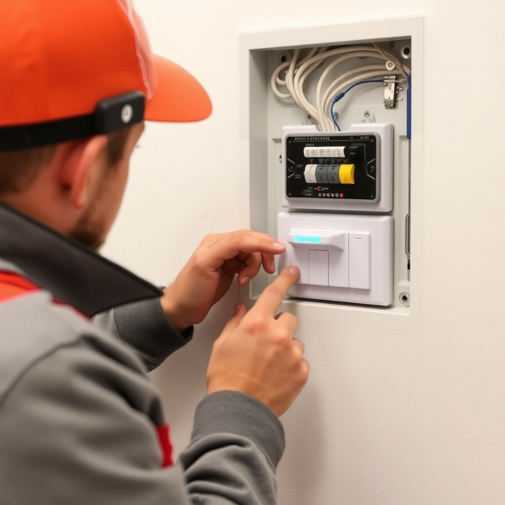 Technician explaining work procedure