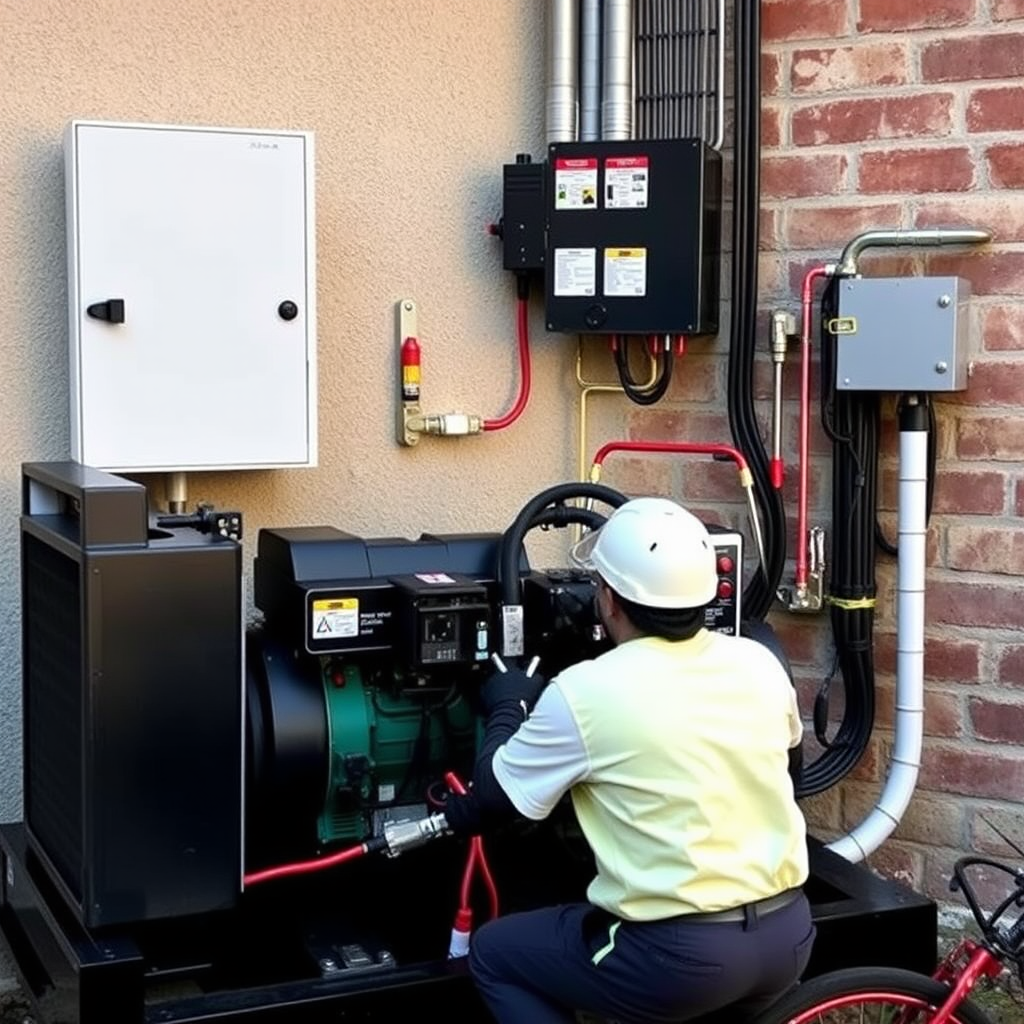 Skilled technician handling electrical tools