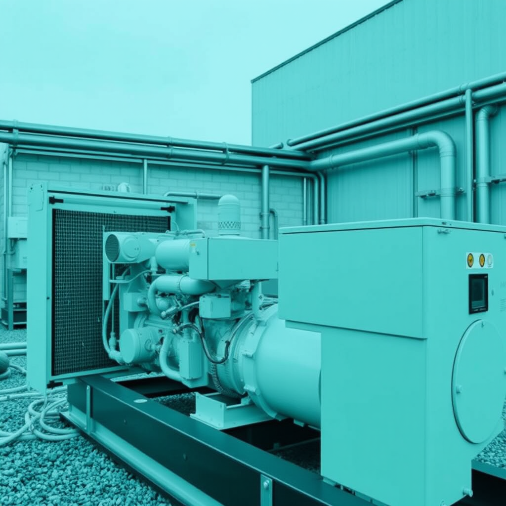 Generator Installation in Highland Hills 1 Technician reviewing maintenance checklist