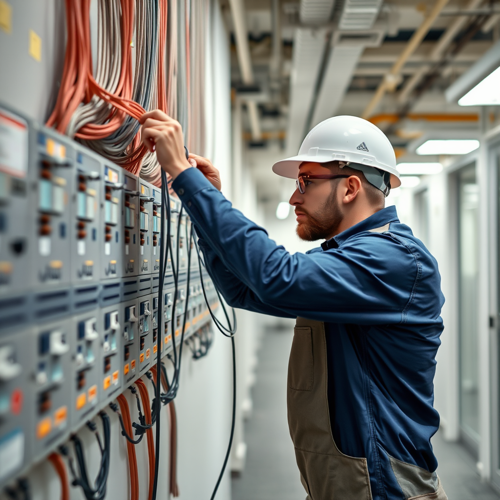 Organized light switch installation