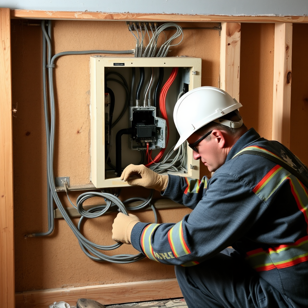 Light bulbs glowing brightly