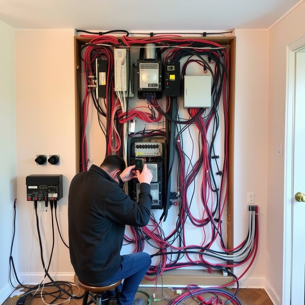 House Rewire in Summerlin 1 Electrician using safety tools